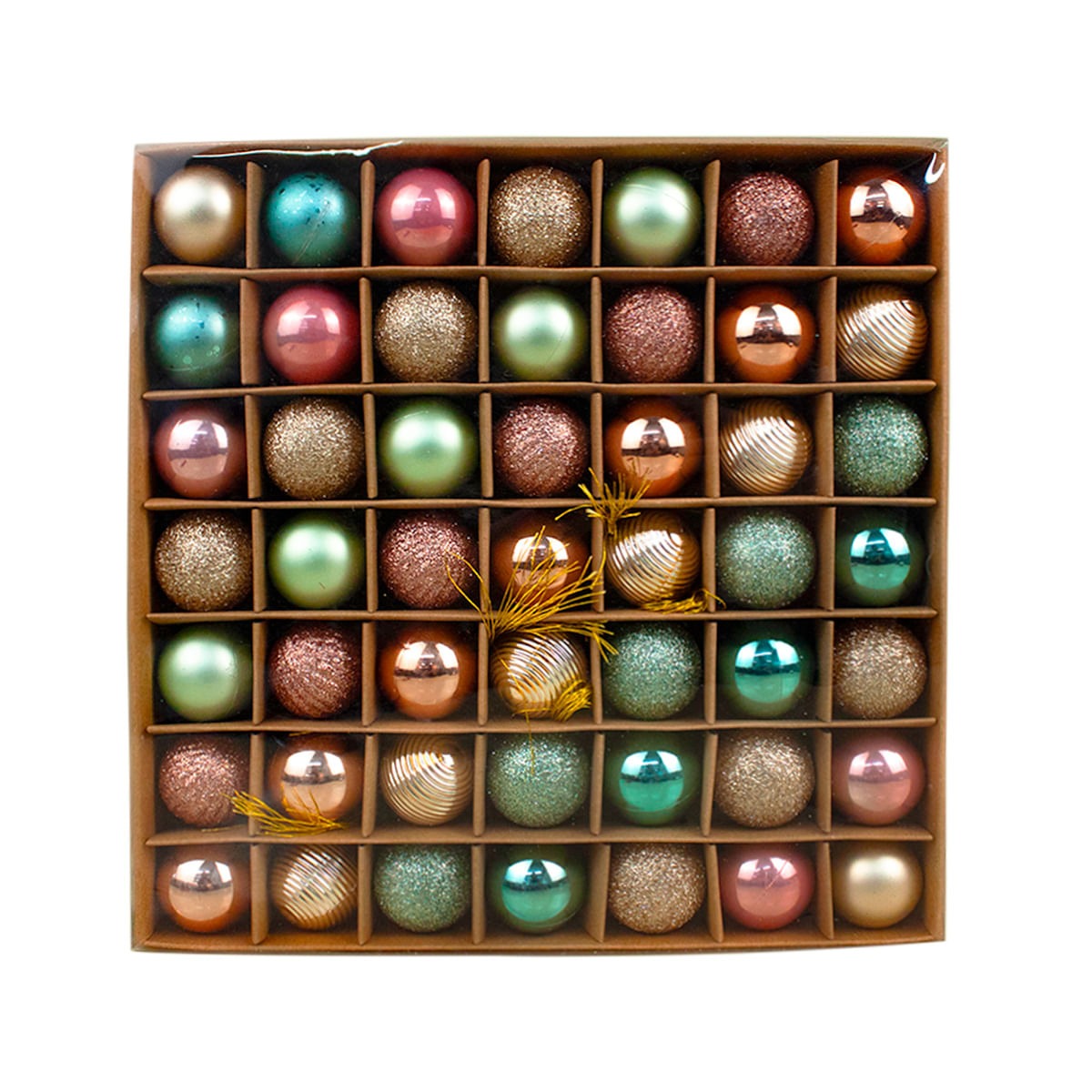 Bolas de Natal Merita Candy Color 3cm – 43 Unidades de Pura Elegância e Diversão
