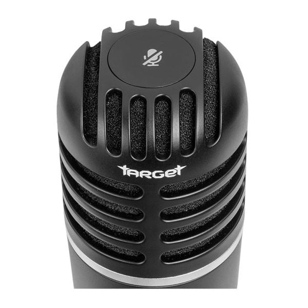 Microfone TGT Anzer USB Preto Cardioide Condensador 14mm com Entrada P2 e Cabo Tipo C – SEG IMPORTS