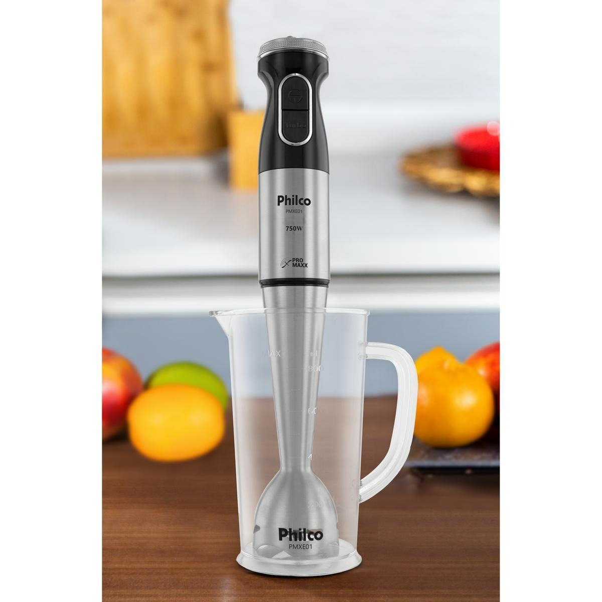 Mixer Philco PMXE01 Inox, 750W, Copo 1050ml com Alça e Tampa – SEG IMPORTS