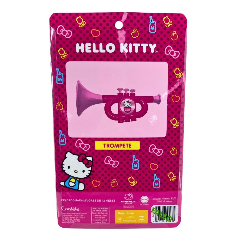 Instrumento Musical Infantil Trompete – Hello Kitty ou Patrulha Canina Candide
