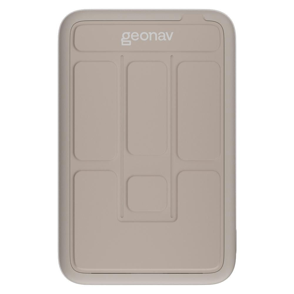 Carregador Portátil Geonav 10.000mAh com Suporte Dobrável, Indução MagSafe, USB-C/USB-A – Off White