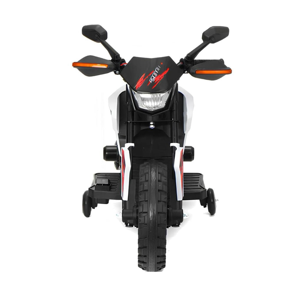 Moto Elétrica Infantil Turbon com Rodinhas Branco – Zippy Toys 6V