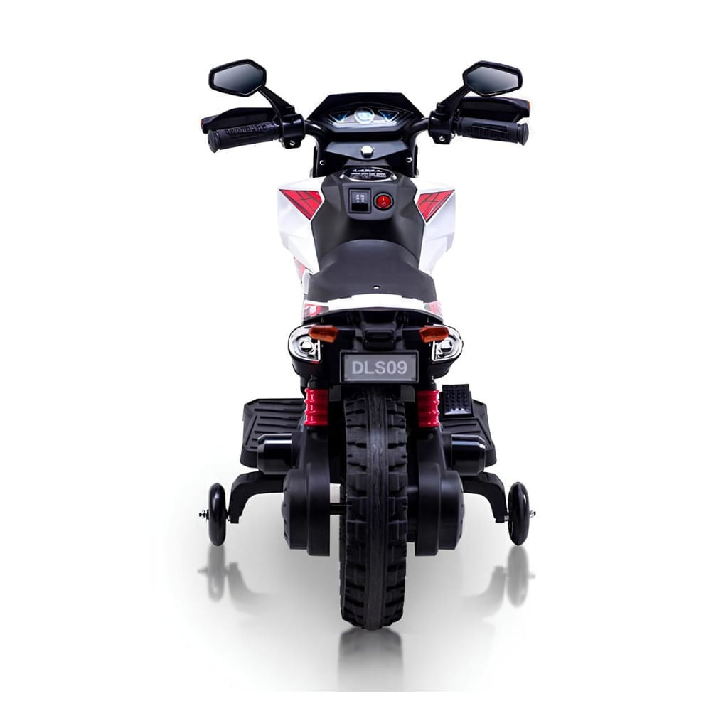 Moto Elétrica Infantil Turbon com Rodinhas Branco – Zippy Toys 6V