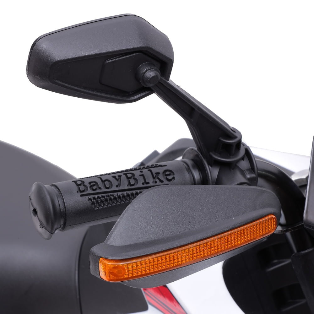 Moto Elétrica Infantil Turbon com Rodinhas Branco – Zippy Toys 6V