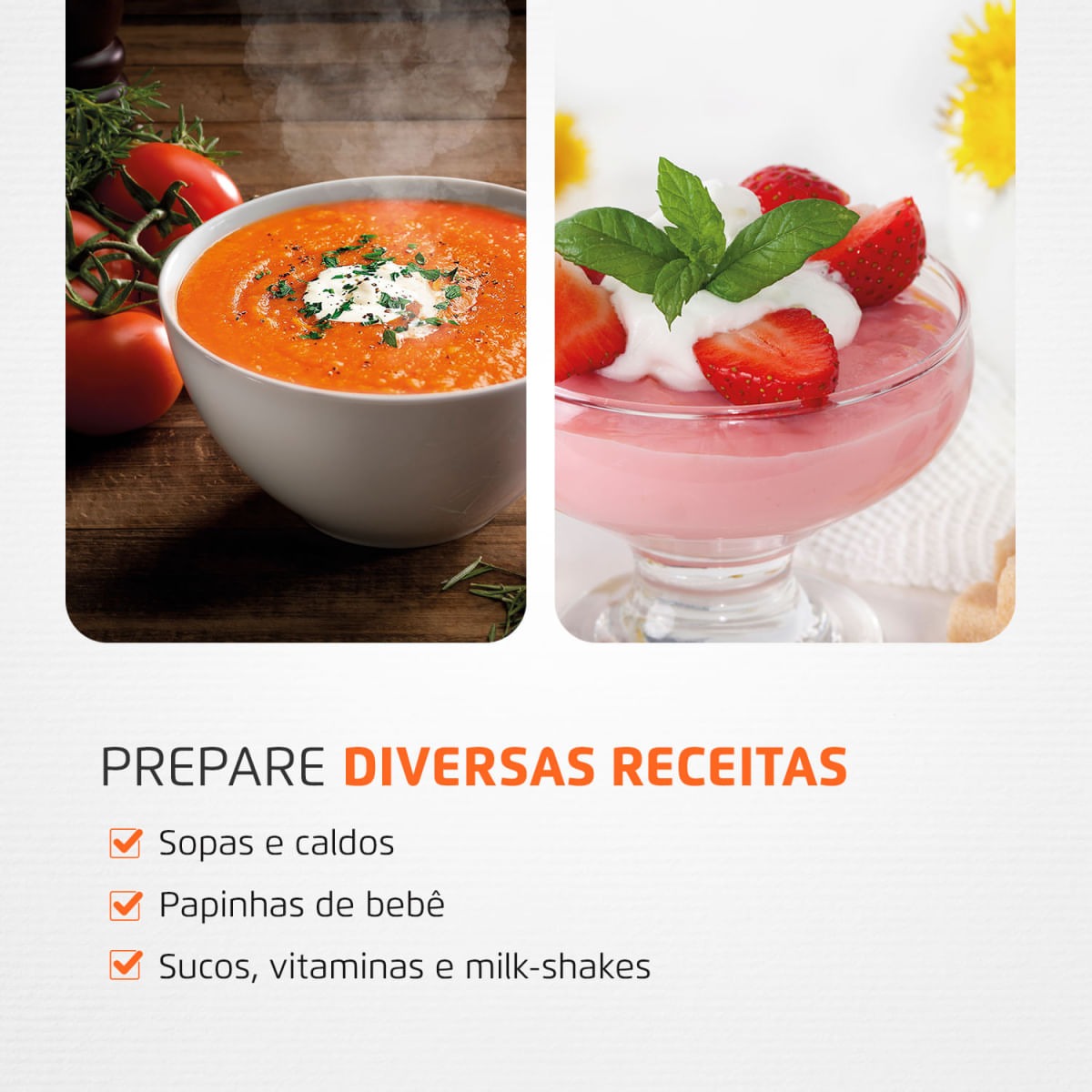 Mixer Mondial M-15 Pratic Branco 200W – Compacto e Versátil para o Seu Dia a Dia