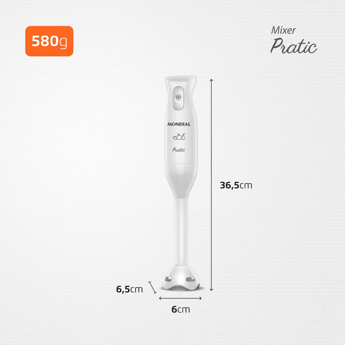 Mixer Mondial M-15 Pratic Branco 200W – Compacto e Versátil para o Seu Dia a Dia