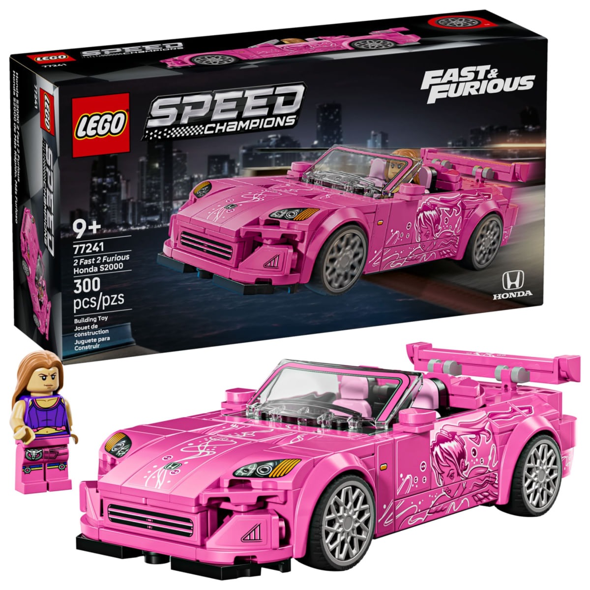 LEGO® Speed Champions – Honda S2000 Velozes e Furiosos 77241 (300 Peças)