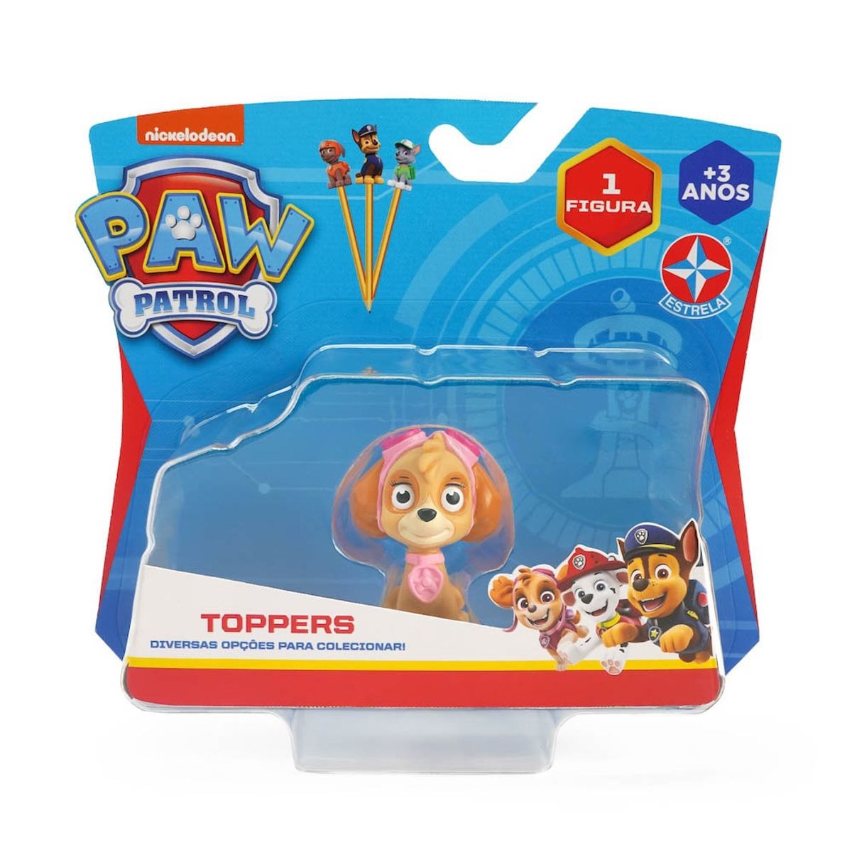 Paw Patrol – Topper Unitário Skye para Lápis e Canetas