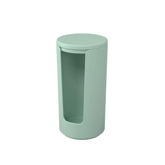 Porta Algodão Disco Coza Serene Verde Jade – Organização e Sofisticação no Seu Banheiro