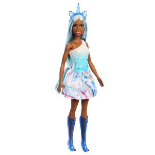 Barbie Fantasia Saia de Unicórnio de Sonho Azul - Mattel Presente Seg Imports