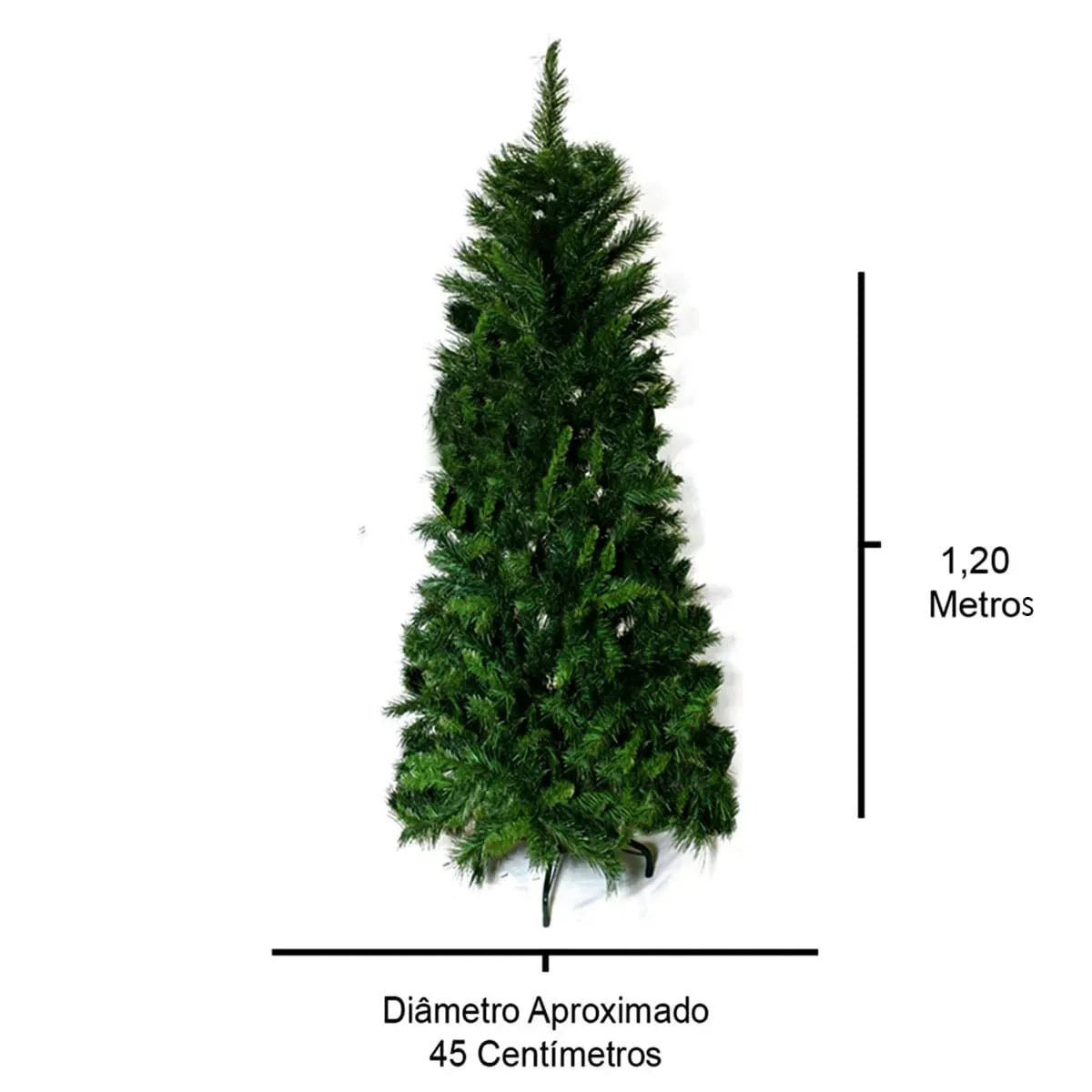 Árvore de Natal Príncipe Slim 120cm 304 Galhos Merita PPS120-304T – SEG Imports
