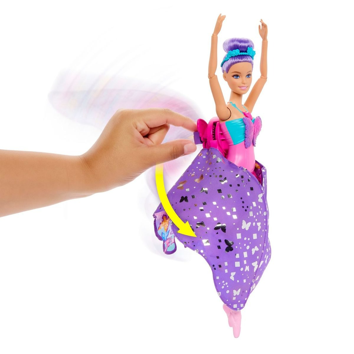 Boneca Barbie Fantasy Bailarina Borboleta 2 Em 1 Original Seg Imports