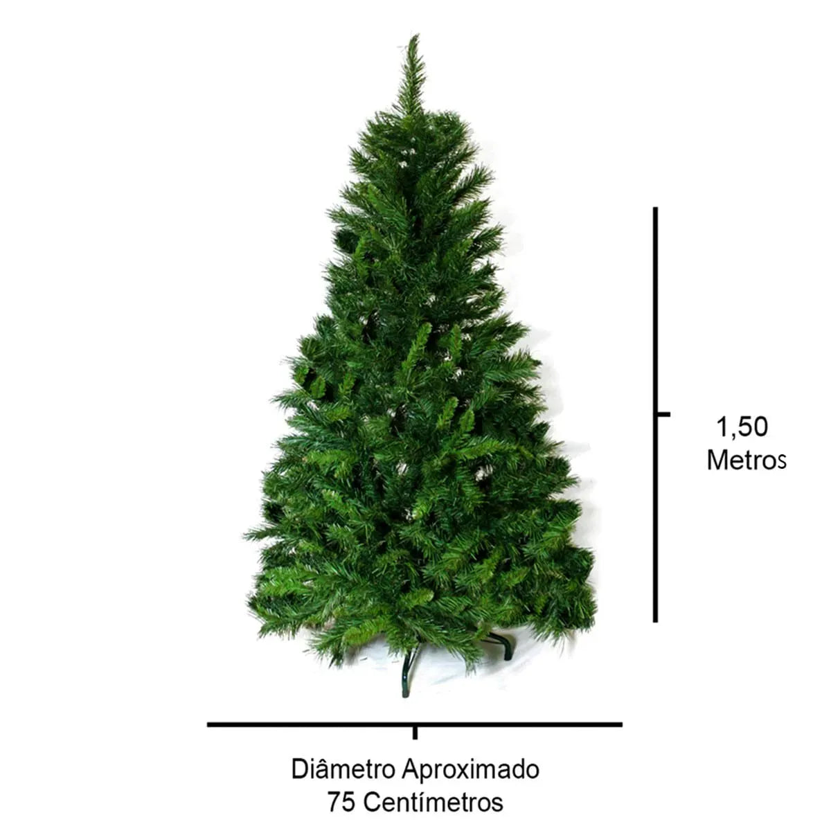 Árvore de Natal Príncipe 150cm 393 Galhos Merita PP150-393T – SEG Imports