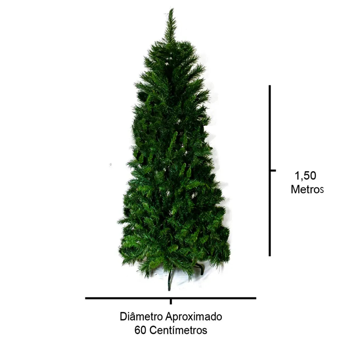 Árvore de Natal Príncipe Slim 150cm 448 Galhos Merita PPS150-448T – SEG Imports