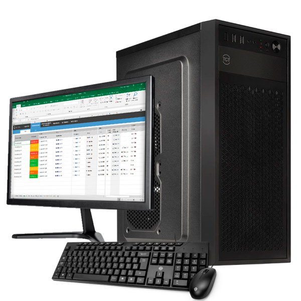 PC Home Completo Mancer – Intel Core i3, 16GB DDR3, SSD 240GB + Monitor 17" – Seg Imports