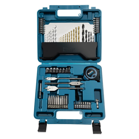 Kit de Ferramentas Philco PKF01 – 70 Acessórios Resistentes com Maleta Reforçada, Brocas, Bits, Soquetes e Trena de 3m – Seg Imports