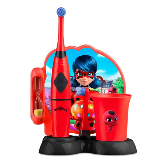 SEG Imports – Escova Elétrica Infantil Lady Bug Miraculous HC428 – Limpeza Profunda, Diversão e Sorriso Saudável!