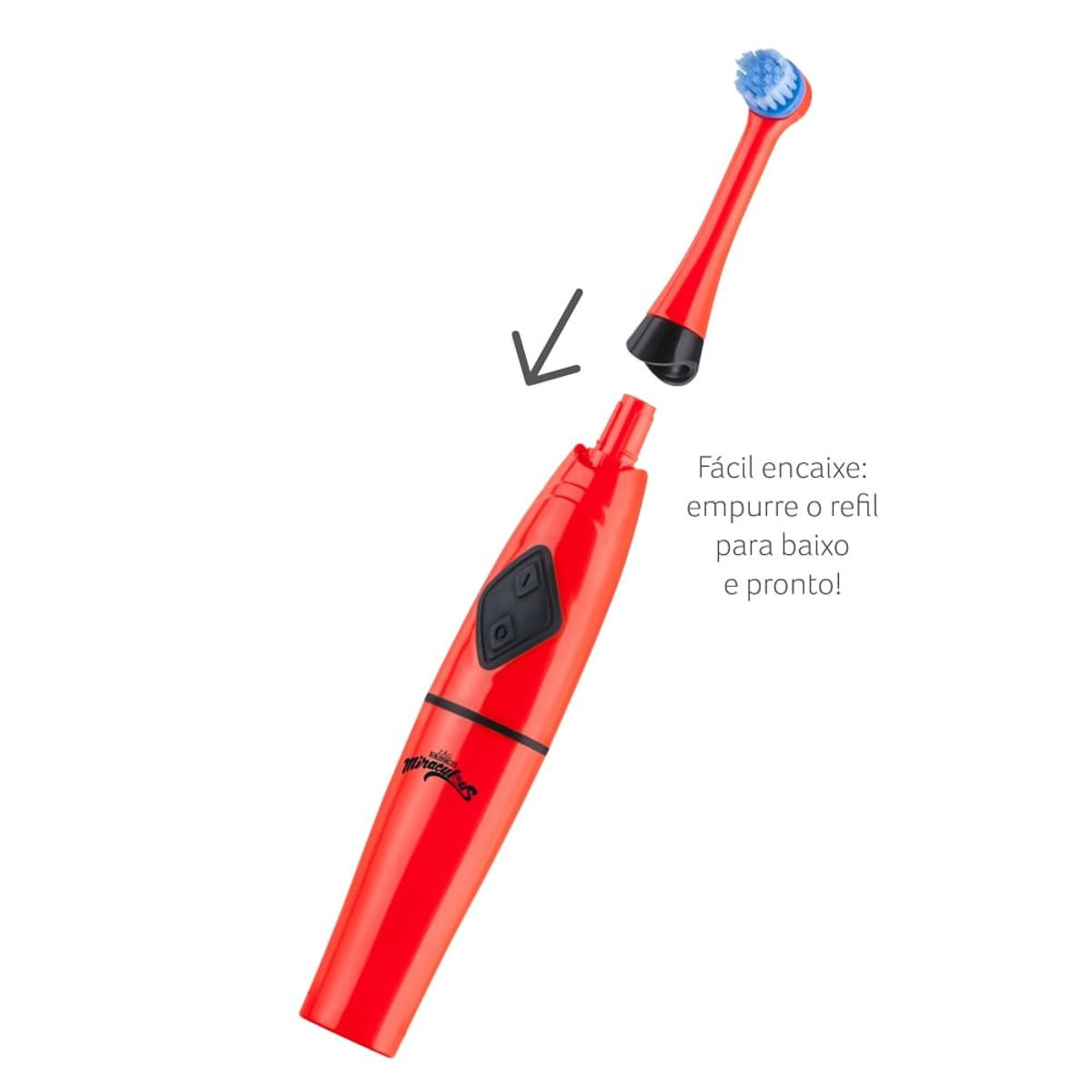 SEG Imports – Escova Elétrica Infantil Lady Bug Miraculous HC428 – Limpeza Profunda, Diversão e Sorriso Saudável!