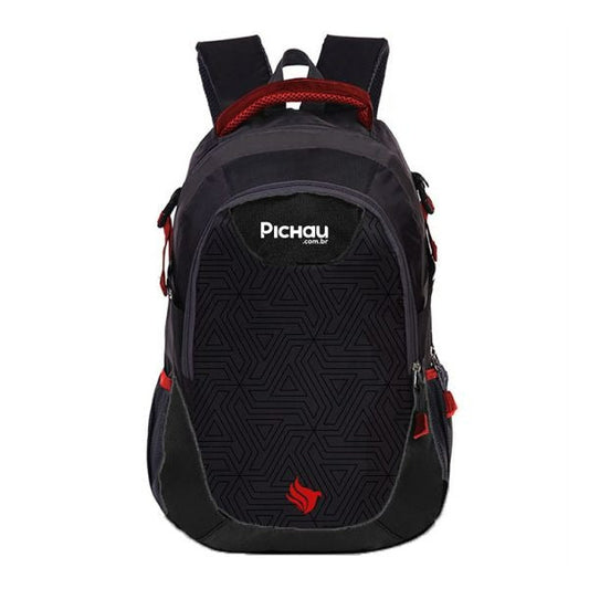 Mochila Pichau Heaven Preto e Vermelho – Design Gamer, Resistente e Confortável para Trabalho, Estudo e Viagens – Seg Imports