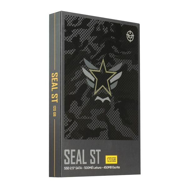 SSD TGT Seal ST 120GB SATA III 6Gb/s – Leitura 500MB/s, Gravação 450MB/s, Formato 2.5", Alta Performance e Instalação Fácil – Seg Imports
