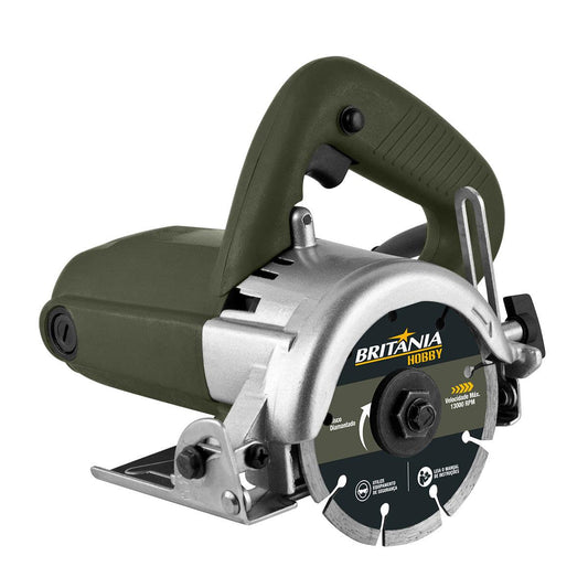 Serra Mármore Britânia Hobby BSM01 – 1300W, 13.000RPM e Disco Diamantado 110mm