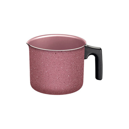 Jogo de Panelas Tramontina Turim em Aluminio com Revestimento Interno e Externo em Antiaderente Starflon Max Rosa 04 Peças