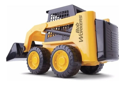 Trator Brinquedo Bob Workers Carregadeira - Estilo Bob Cat Amarelo