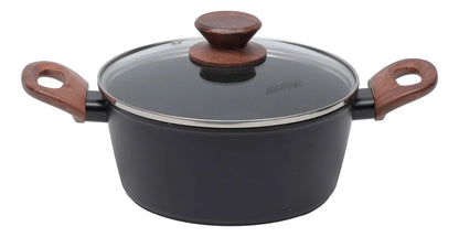 Jogo de panelas de cozinha Mimo Style Cook Fundo de Tripla Indução com 10 peças de alumínio black Conjunto de Panelas Mimo Style Cook Black Indução 10 Peças – Revestimento Cerâmico