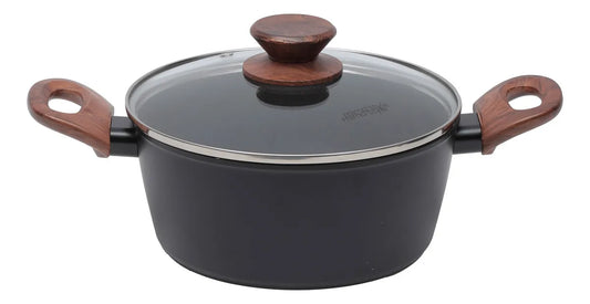 Jogo de panelas de cozinha Mimo Style Cook Fundo de Tripla Indução com 10 peças de alumínio black Conjunto de Panelas Mimo Style Cook Black Indução 10 Peças – Revestimento Cerâmico