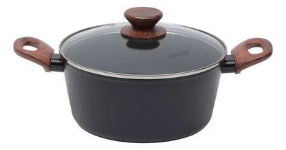 Jogo de panelas de cozinha Mimo Style Cook Fundo de Tripla Indução com 10 peças de alumínio black Conjunto de Panelas Mimo Style Cook Black Indução 10 Peças – Revestimento Cerâmico