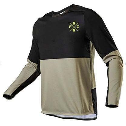Camiseta Manga Longa Ciclismo Mountain Bike Downhill Motocross Enduro – Jersey Masculina Esportiva BMX MTB