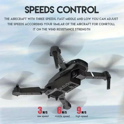 Drone Profissional E88Pro 4K – Câmera Dupla HD, Grande Angular, Dobrável com Wi-Fi FPV