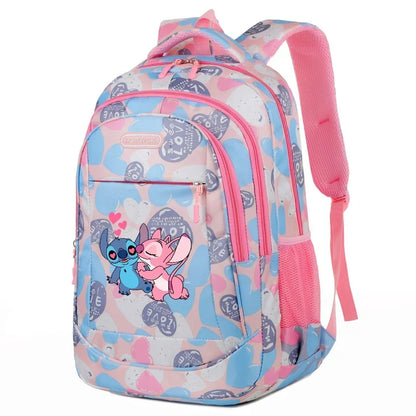 Mochila Escolar Disney Stitch – Estilo Divertido e Espaçosa, Ideal para Crianças, Adolescentes e Fãs da Disney