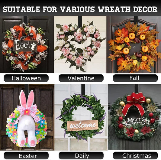 Gancho de Porta Metálico para Guirlandas – Decoração de Páscoa, Natal e Halloween