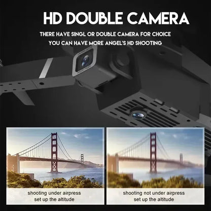 Drone Profissional E88Pro 4K – Câmera Dupla HD, Grande Angular, Dobrável com Wi-Fi FPV