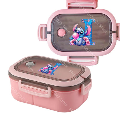 Lancheira Disney Stitch – Caixa de Armazenamento de Alimentos Fofa e Prática para Escola, Trabalho e Passeios