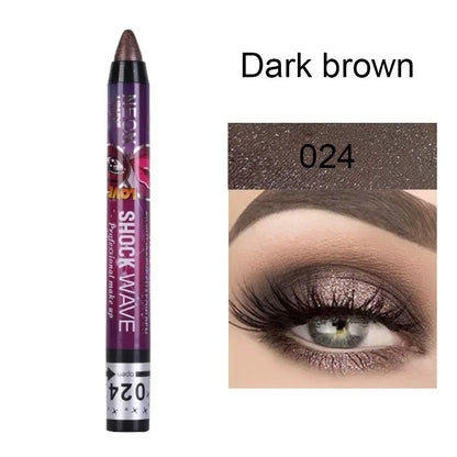Lápis 2 em 1 Sombra e Batom – À Prova d’Água, Longa Duração e Efeito Glitter