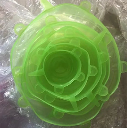 Tampa de Silicone Esticável Reutilizável – Conserva Alimentos, Sela Tigelas e Substitui Plástico Filme