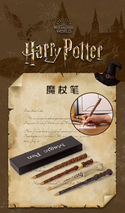 Caneta Varinha Harry Potter – Criativa em Resina, Presente Escolar e de Aniversário