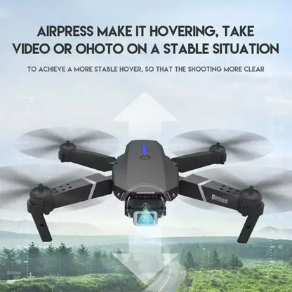 Drone Profissional E88Pro 4K – Câmera Dupla HD, Grande Angular, Dobrável com Wi-Fi FPV