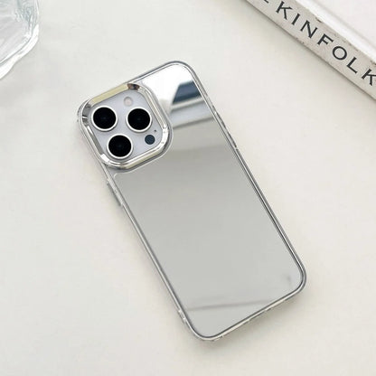 Capa de Celular Espelhada Luxo – Acrílico Resistente com Acabamento Metalizado p/ iPhone 11 ao 17 Pro Max