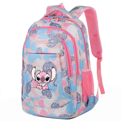 Mochila Escolar Disney Stitch – Estilo Divertido e Espaçosa, Ideal para Crianças, Adolescentes e Fãs da Disney