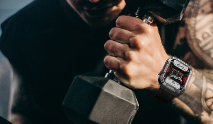 Smartwatch Militar 2025 – GPS, Chamadas BT, Fitness, À Prova d’Água, Compatível Android e iOS