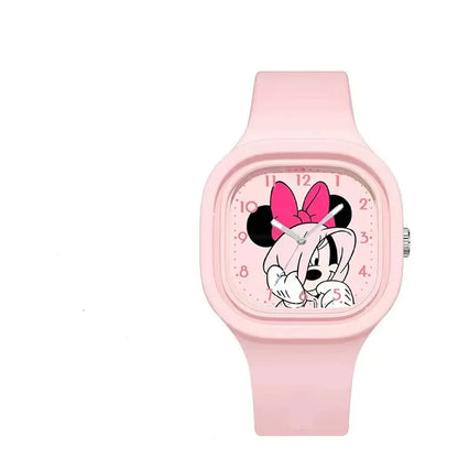 Relógio Infantil Mickey e Minnie – Moda Escolar, Estilo Divertido e Presente Perfeito para Meninos e Meninas