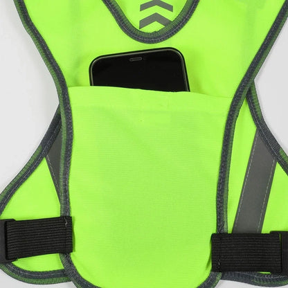 Colete Refletivo Esportivo Ajustável para Corrida e Ciclismo Noturno