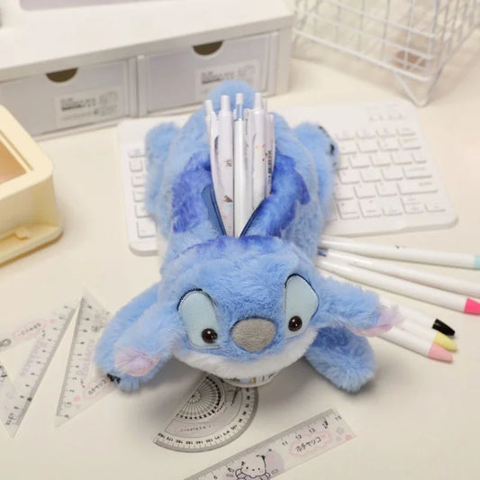 Estojo de Pelúcia Stitch Disney – Delicado e Macio, Ideal para Escola e Presentes