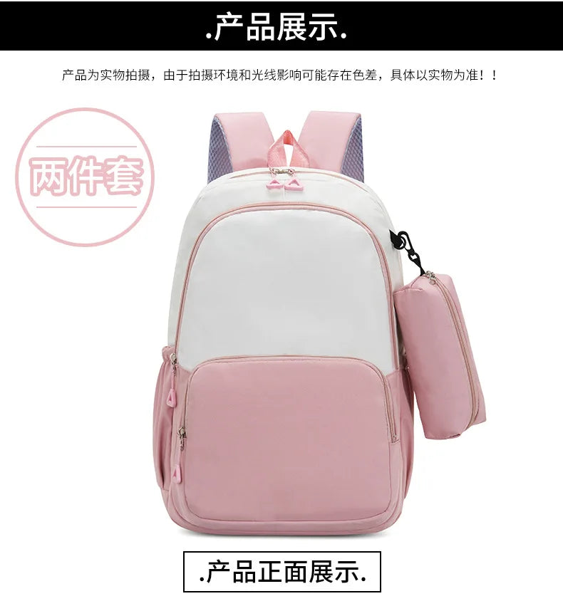 Mochila Escolar Disney Stitch – Grande Capacidade, Resistente à Água e Ideal para Crianças e Adolescentes