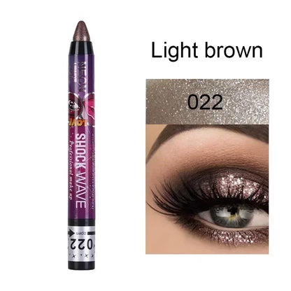 Lápis 2 em 1 Sombra e Batom – À Prova d’Água, Longa Duração e Efeito Glitter