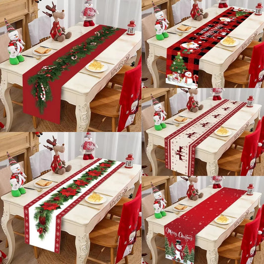 Caminho de Mesa de Natal – Decoração Merry Christmas para Casa, Festa e Ano Novo