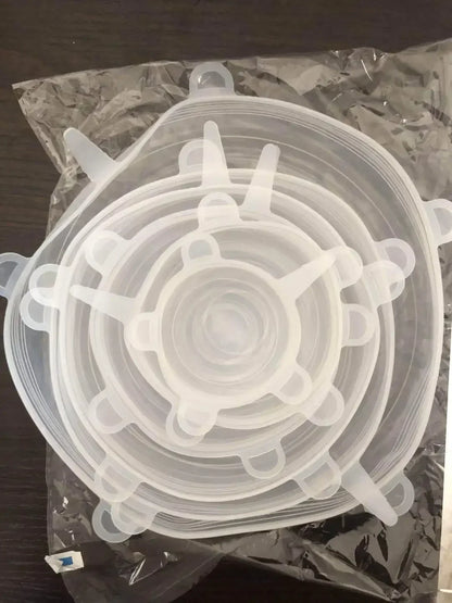 Tampa de Silicone Esticável Reutilizável – Conserva Alimentos, Sela Tigelas e Substitui Plástico Filme